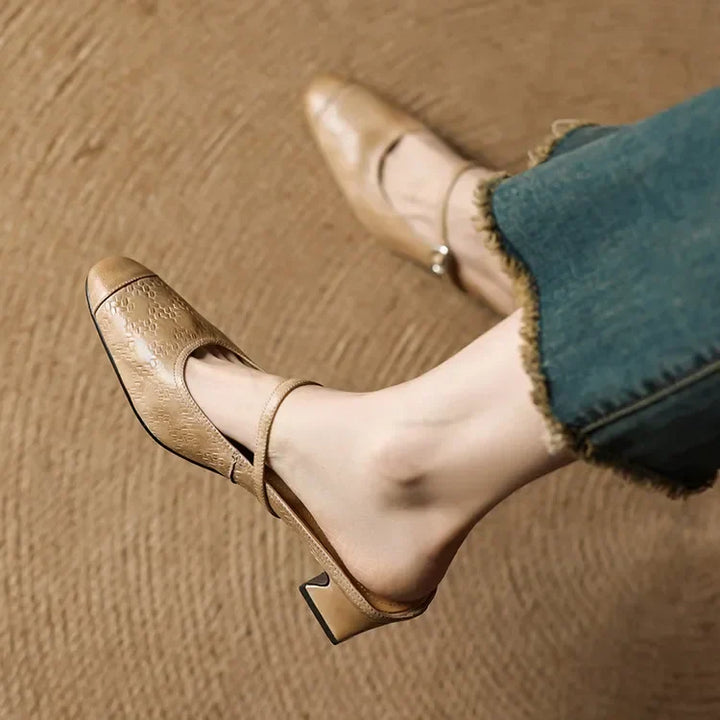 AURELIA GENUINE LEATHER MULES