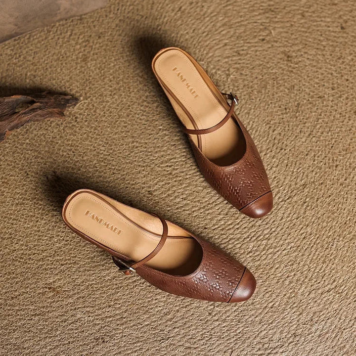 AURELIA GENUINE LEATHER MULES