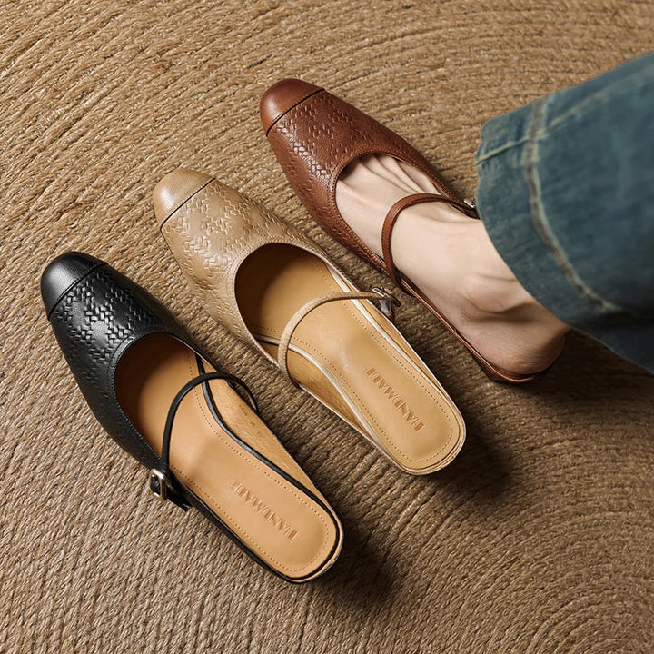 AURELIA GENUINE LEATHER MULES