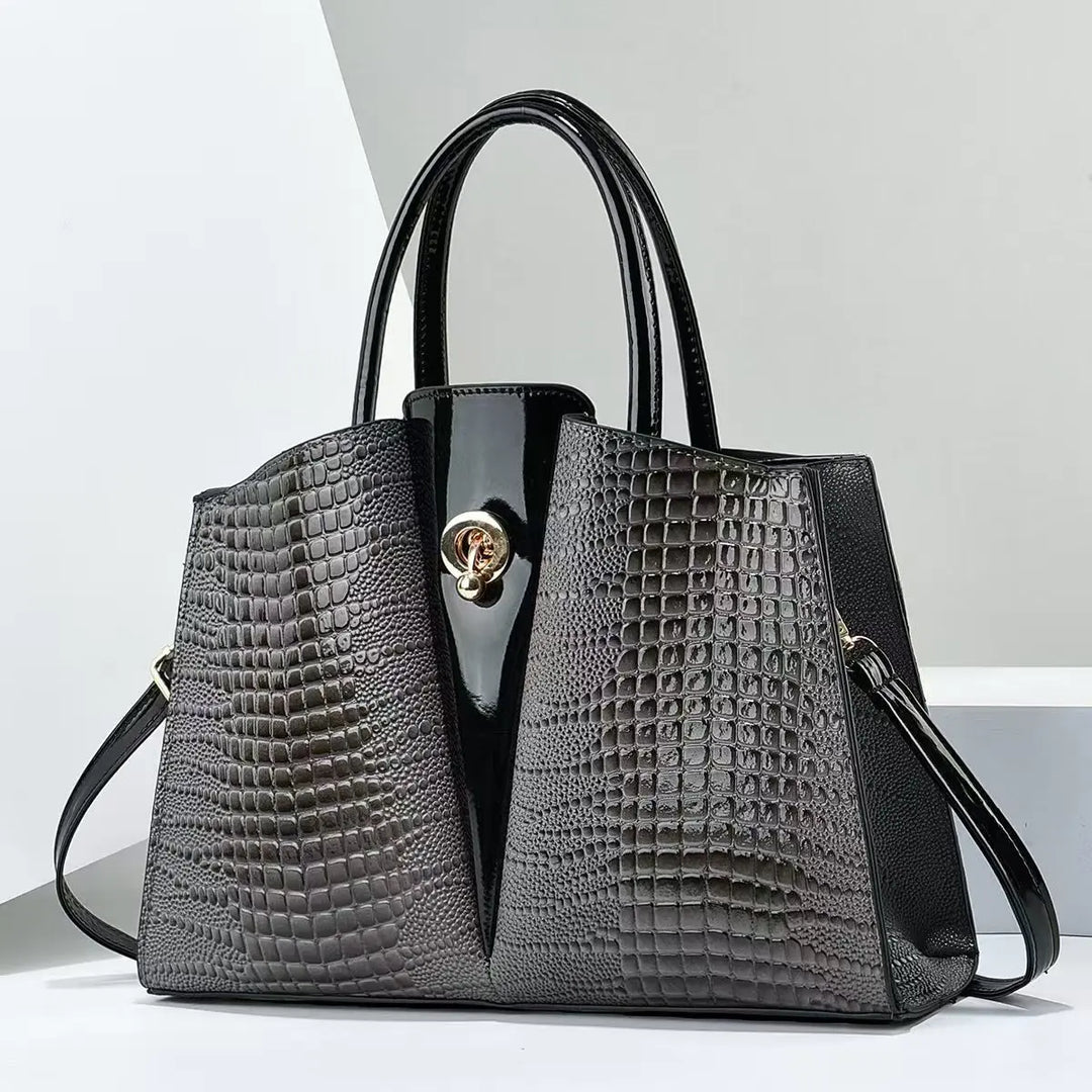 LAUREN CROC HANDBAG