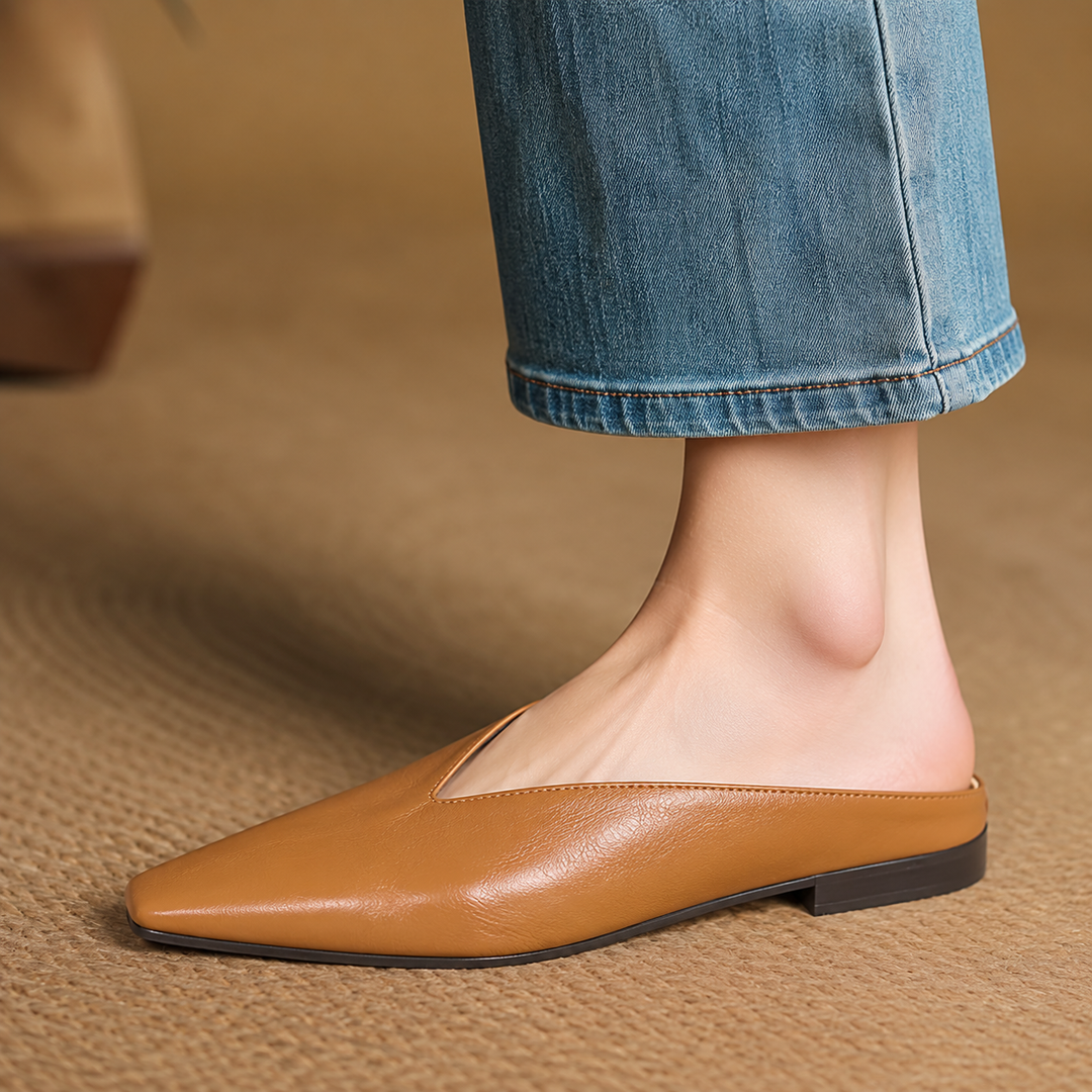 VIOLA LEATHER MULES