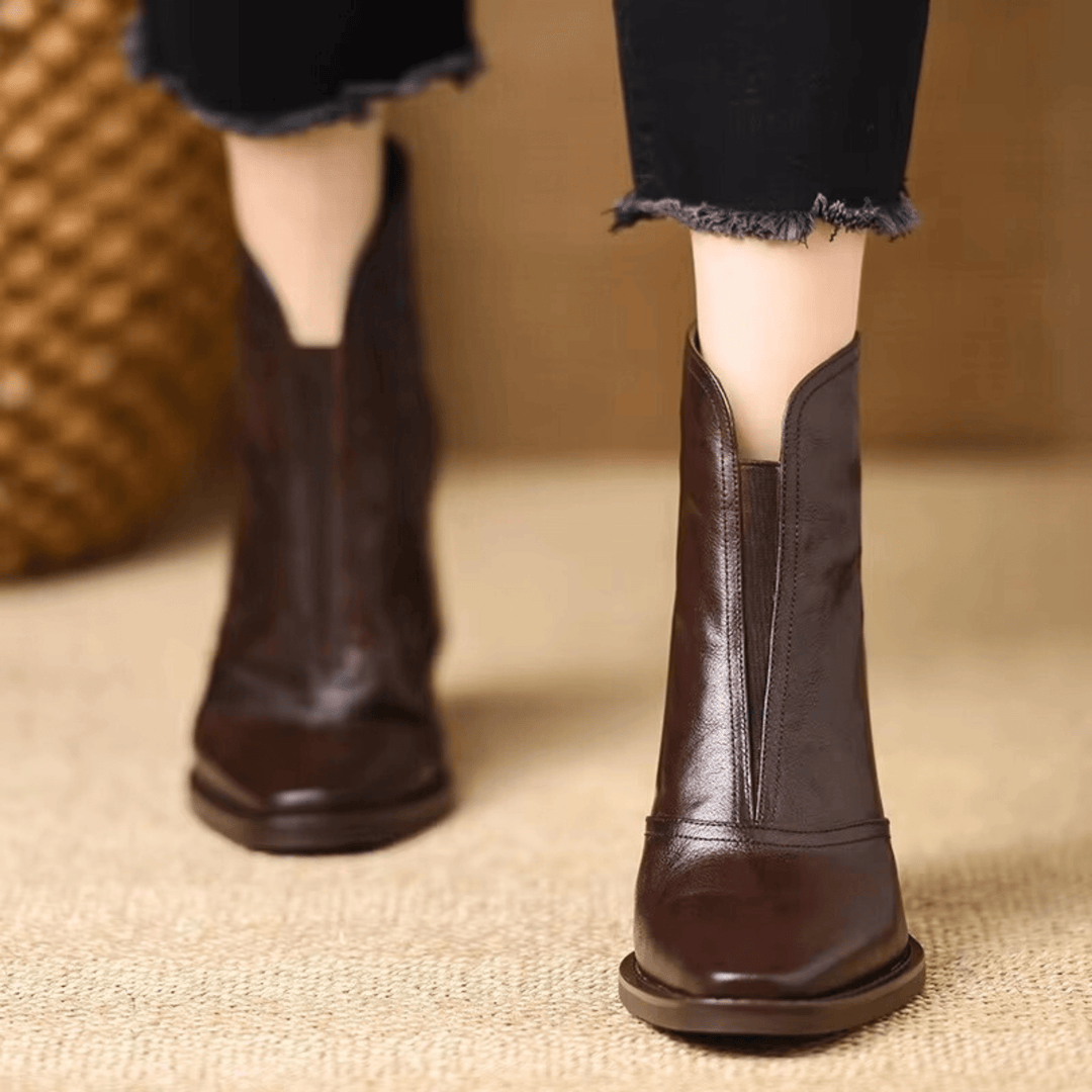 VERONICA LEATHER BOOTS