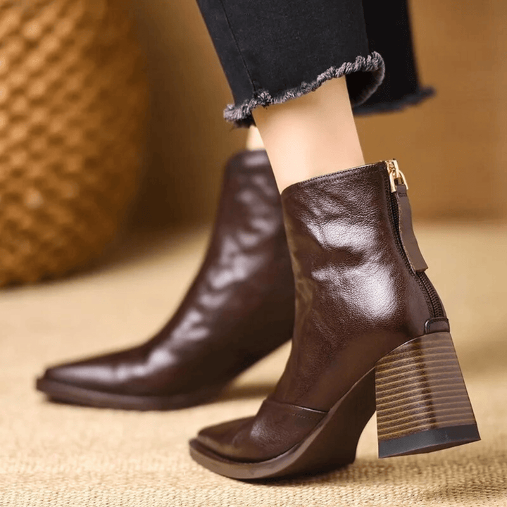 VERONICA LEATHER BOOTS